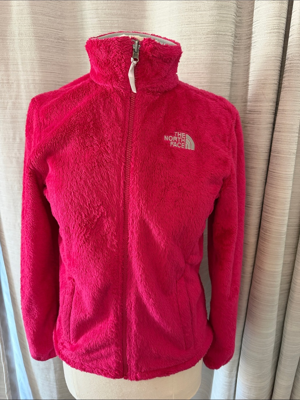 The North Face Hot Pink Plush Full-Zip Teddy Jacket
